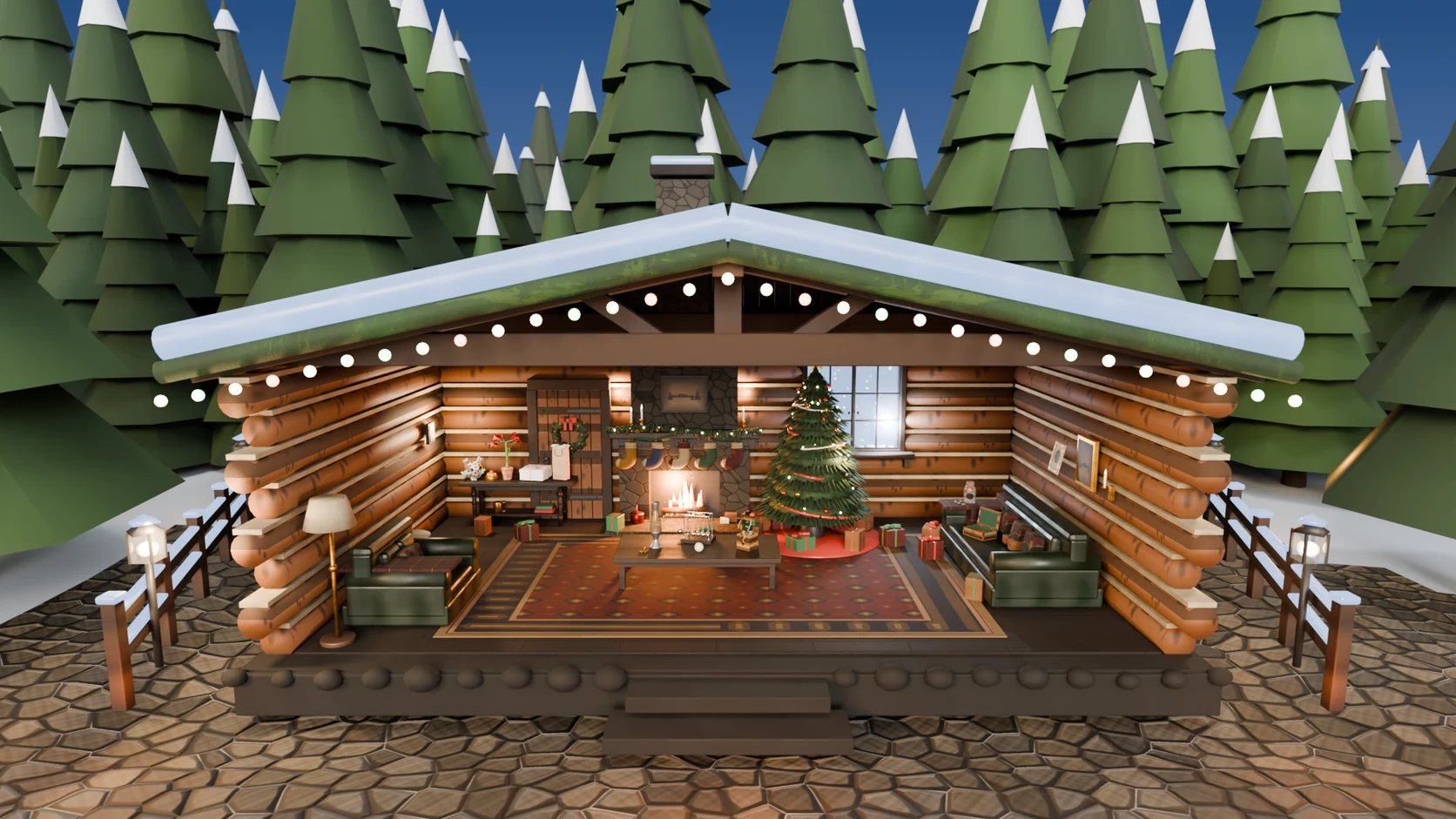 The Christmas Cabin showroom